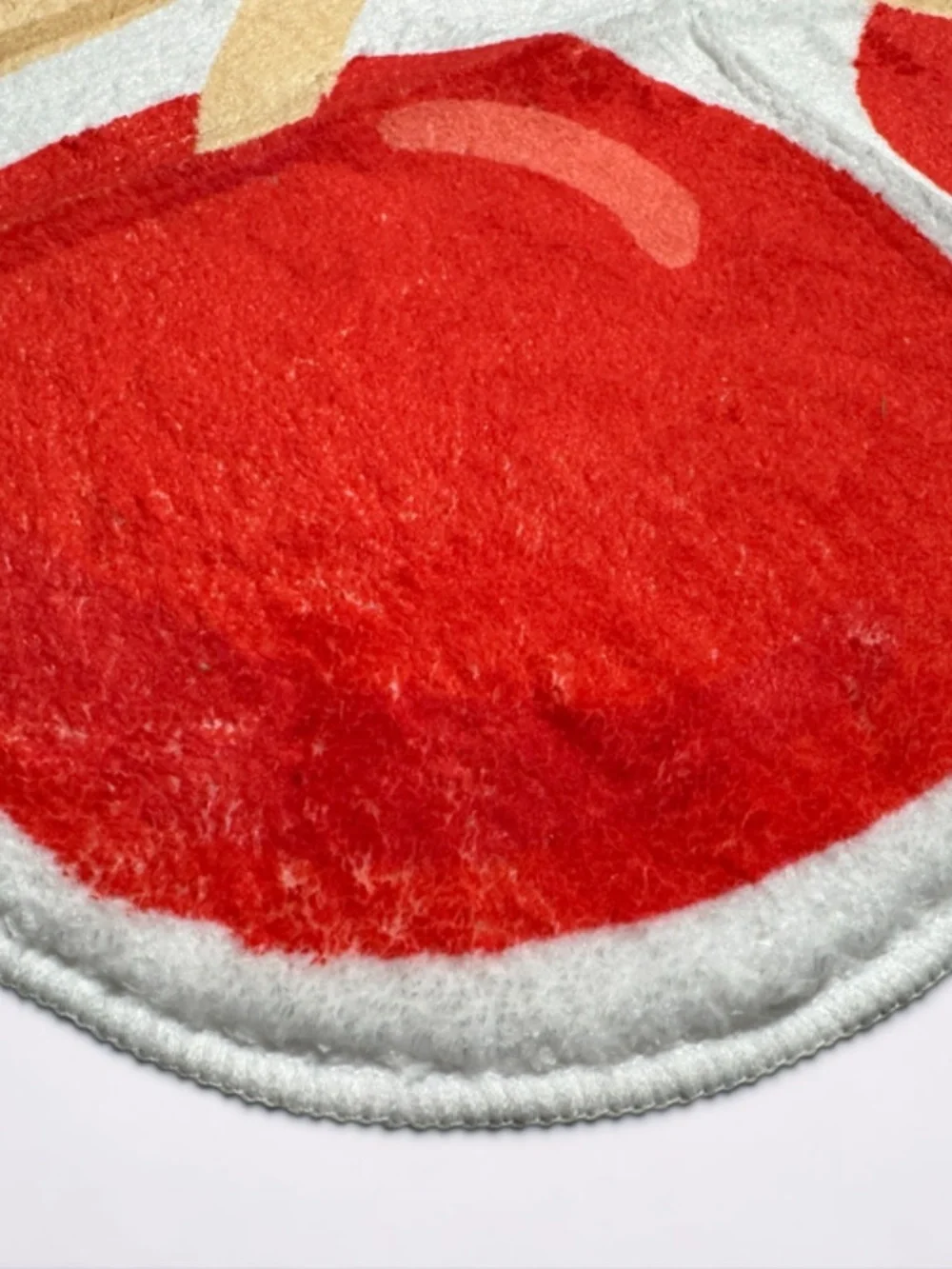 NWOT Cherry Shaped Non Slip Bath Mat Fluffy Accent Rug 22x18